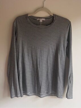 Stateside Black and White Striped Long Sleeve Tee
